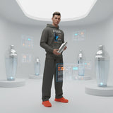 Mood Shaken hoodie with QR code for AR video activation