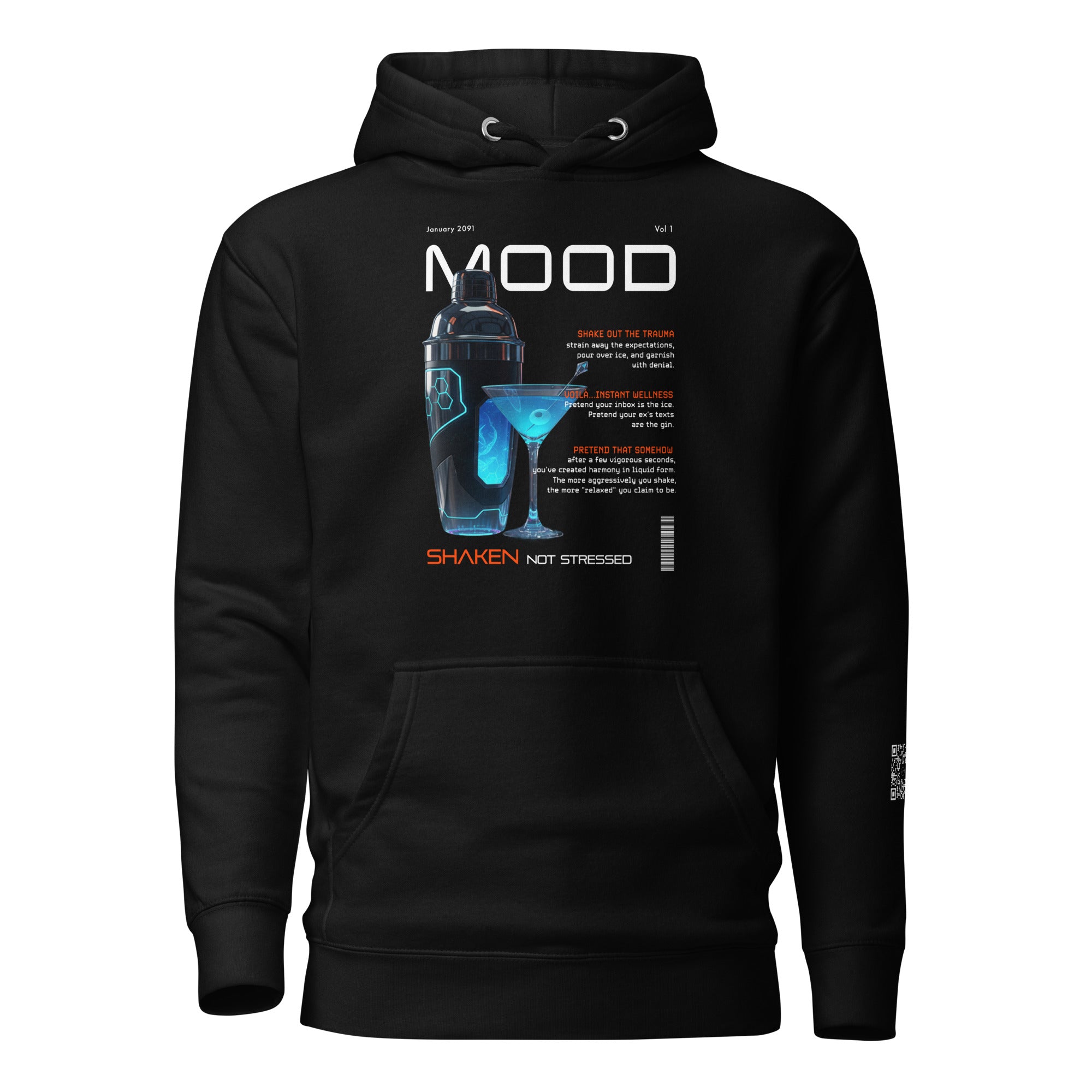 Mood Shaken AR black hoodie
