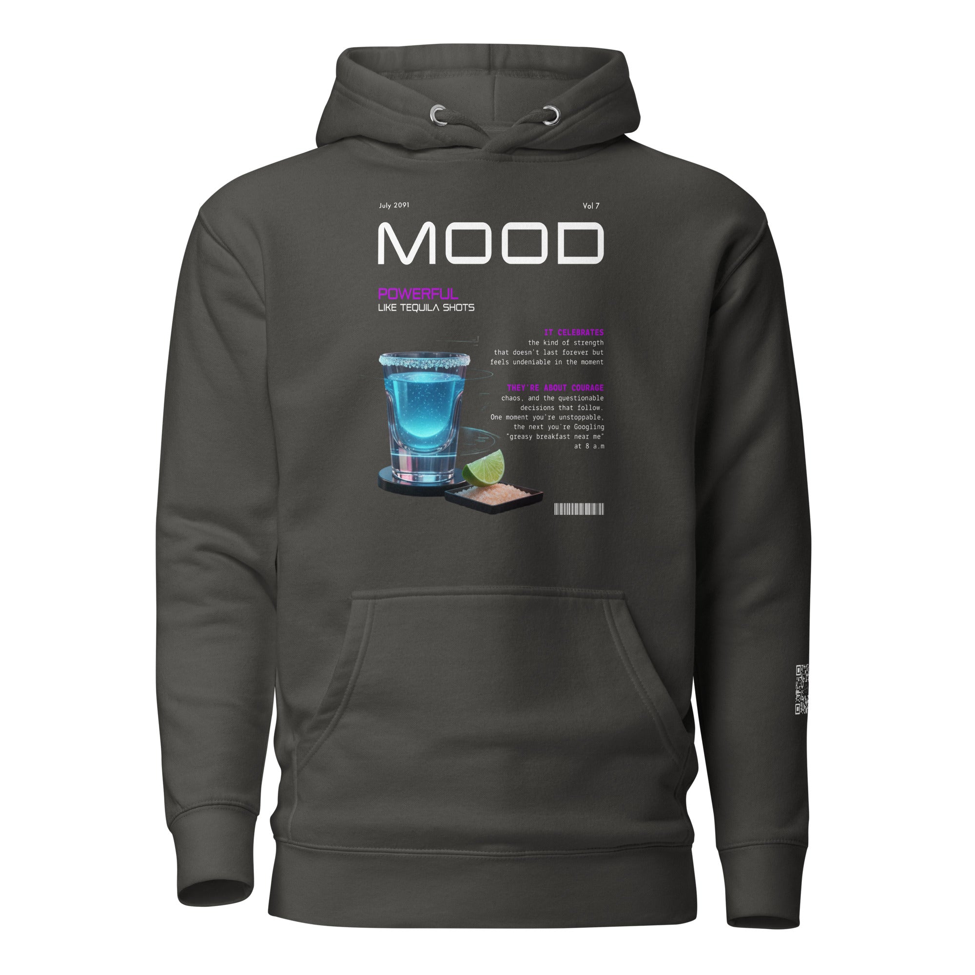Mood Powerful AR vintage black hoodie