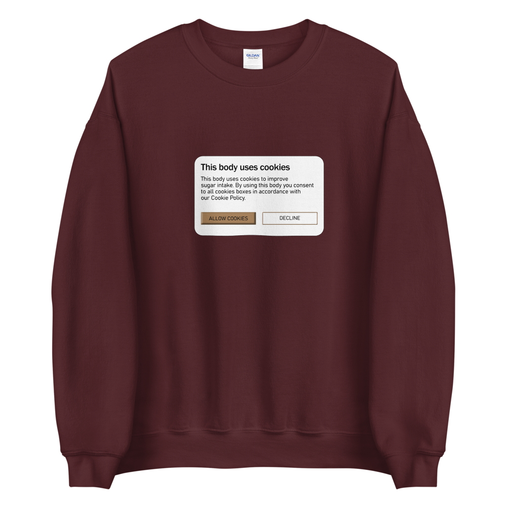 Cookie Policy Sweatshirt freeshipping - Design For Dinner