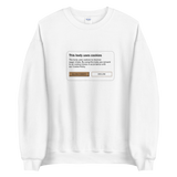 Cookie Policy Sweatshirt freeshipping - Design For Dinner