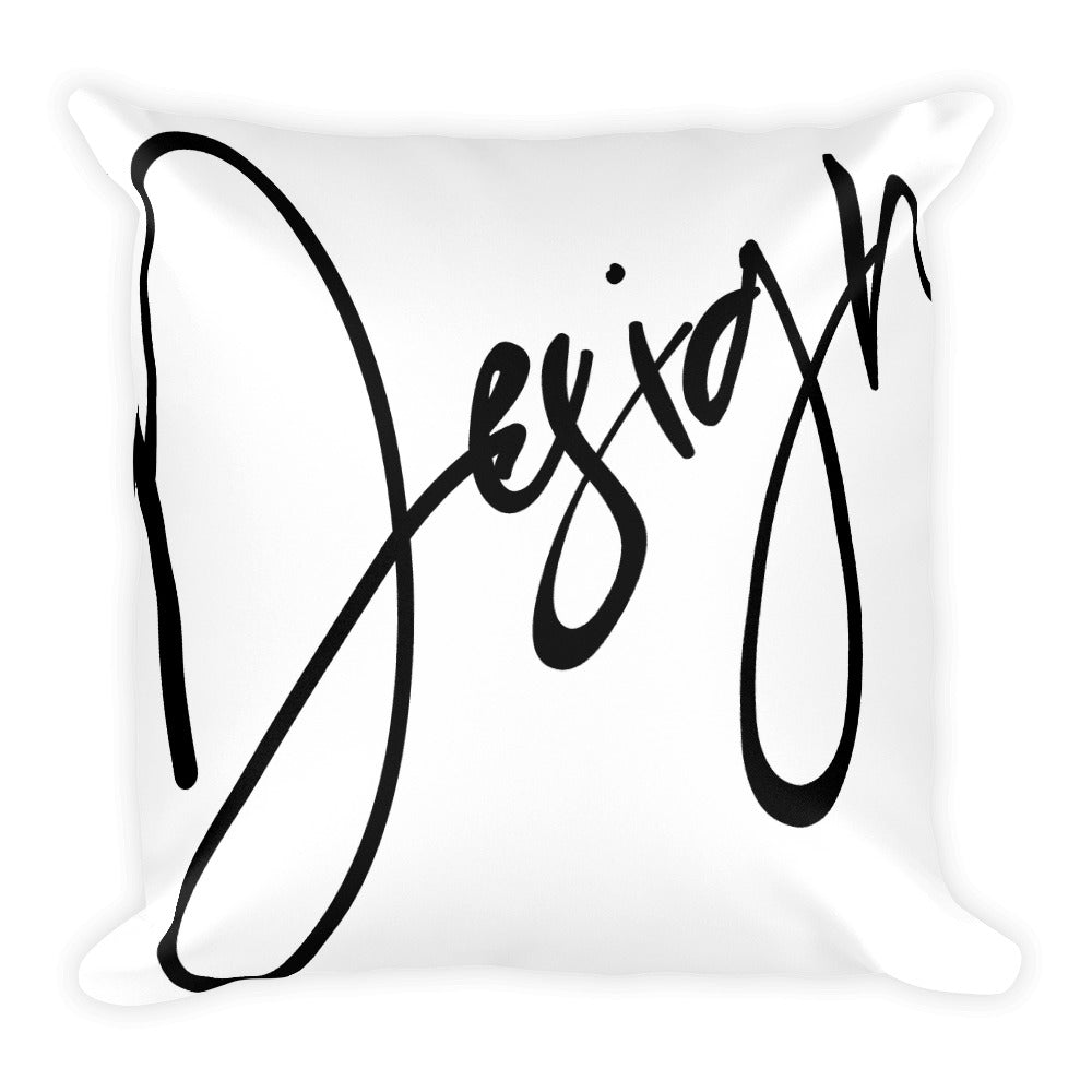 Design Pillow White freeshipping - Design For Dinner