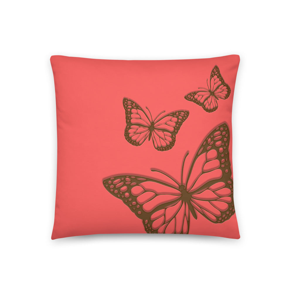 Choco Bttrfl Pink Pillow freeshipping - Design For Dinner