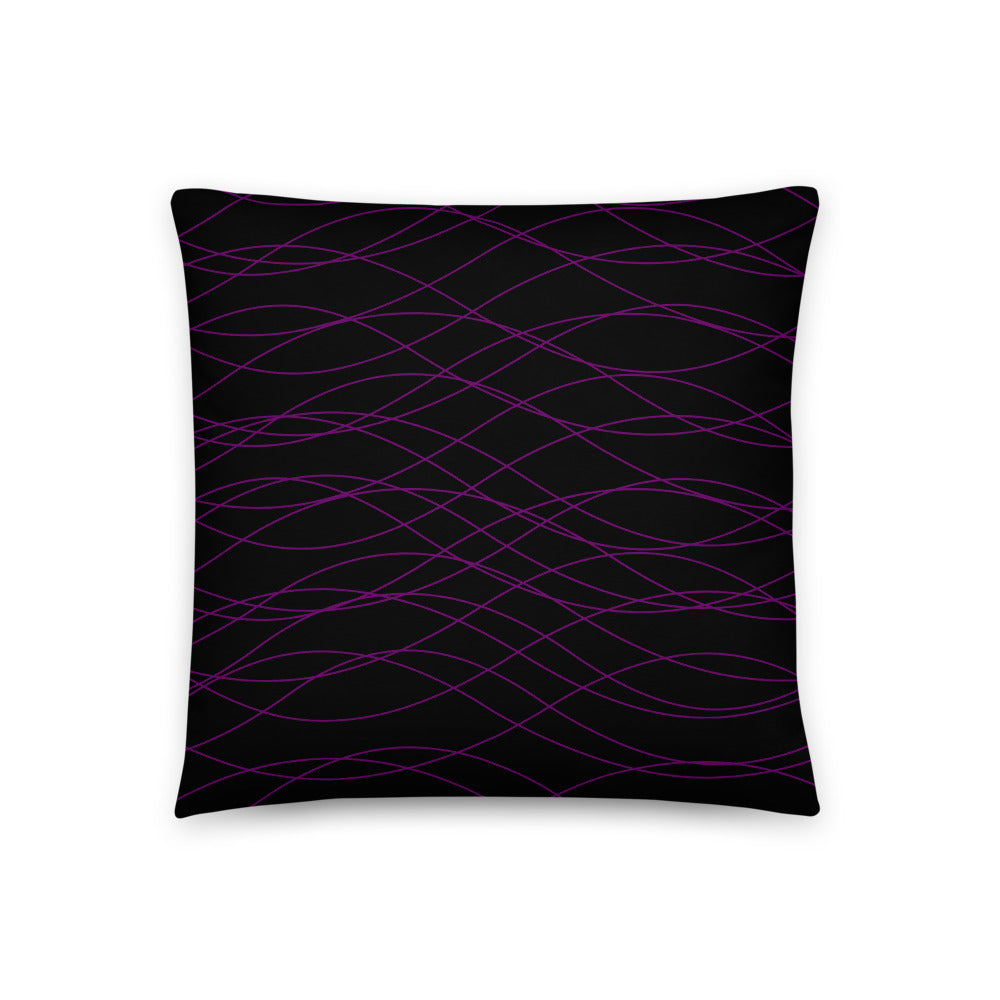 Purple Waves Pillow freeshipping - Design For Dinner