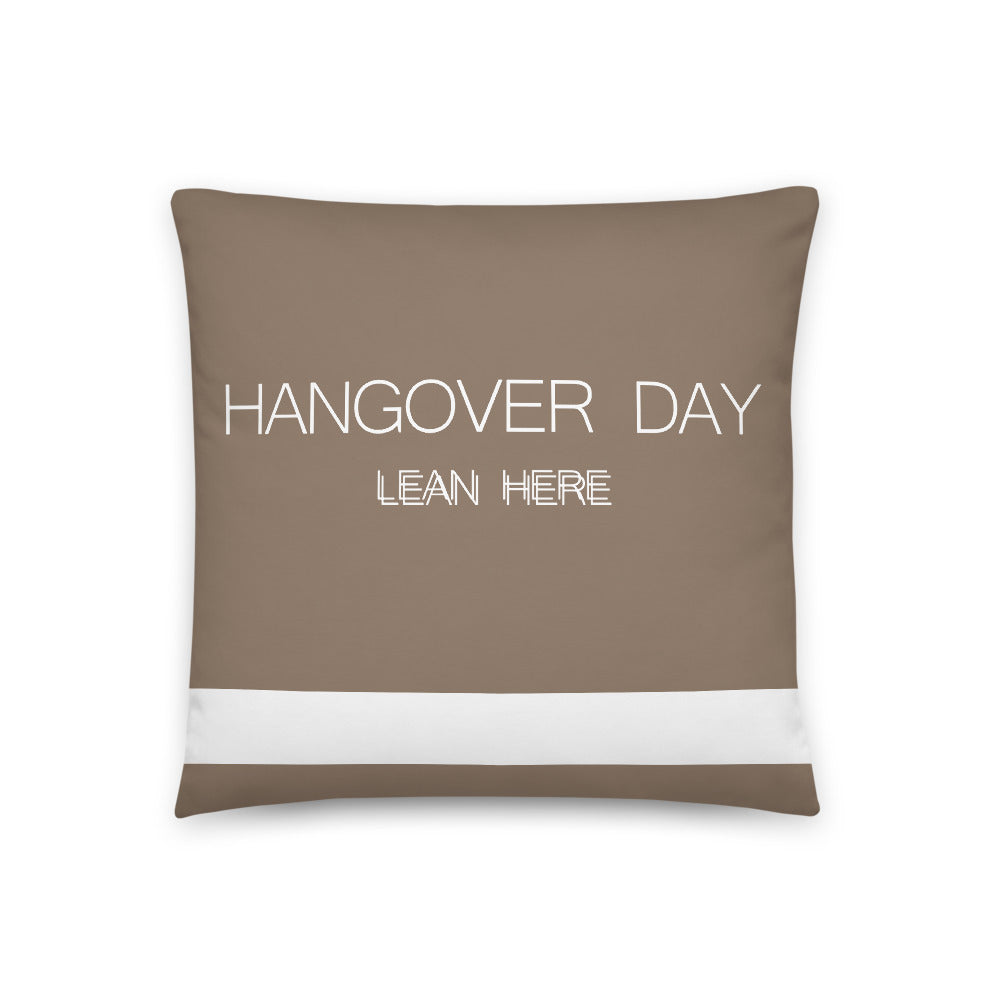 Hangover Taupe Pillow freeshipping - Design For Dinner