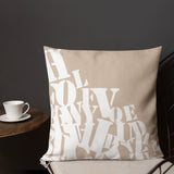 White Font Premium Pillow freeshipping - Design For Dinner