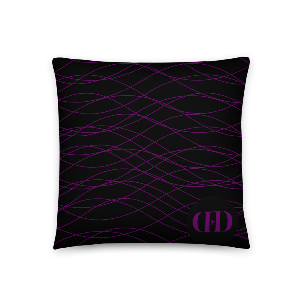 Purple Waves Pillow freeshipping - Design For Dinner